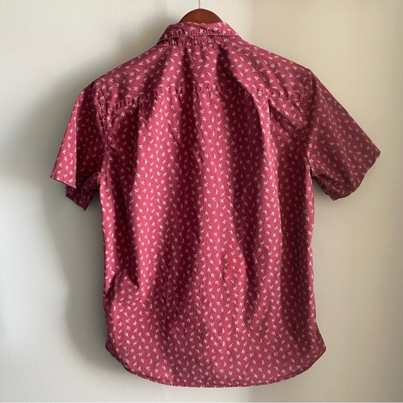 Uniqlo Short Sleeve Printed Casual Button Down Shirt - Picture 3 of 8